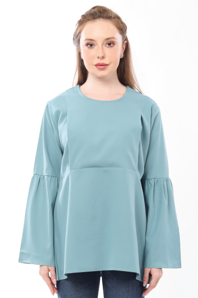 Sophea Blouse in Sapphire Blue